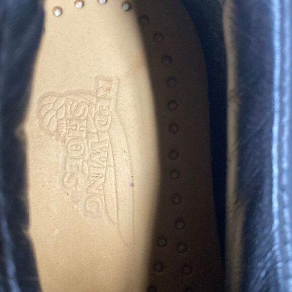 RED WING Steel Toe Slip-On Electrical Hazard Black Leather Loafer Size 8 - Picture 8 of 9